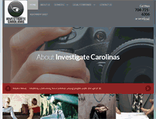 Tablet Screenshot of investigatecarolinas.com